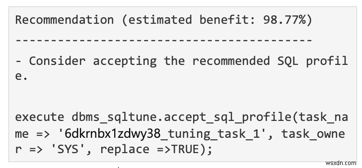 Cấu hình và đường cơ sở của Oracle SQL 