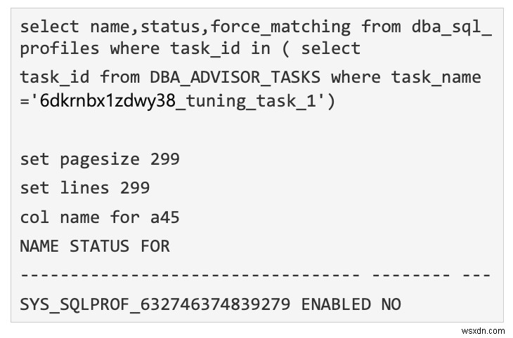 Cấu hình và đường cơ sở của Oracle SQL 