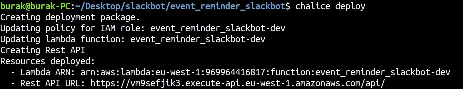 Slackbot sinh nhật không máy chủ với AWS Chalice và Upstash Redis 