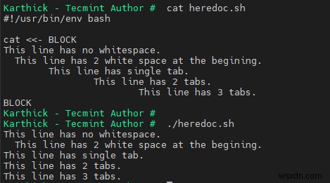 Cách sử dụng Heredoc trong Shell Scripting 