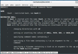 rbash - Giải thích về Bash Shell bị hạn chế với các ví dụ thực tế 