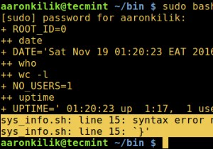 Làm thế nào để theo dõi việc thực thi các lệnh trong Shell Script với Shell Tracing 