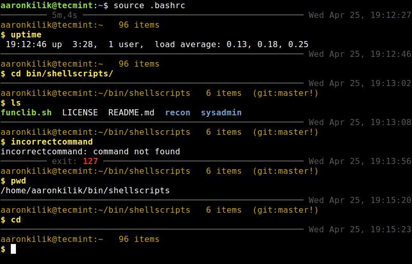 jm-shell - Một Bash Shell tùy chỉnh và có nhiều thông tin 