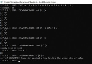 Redis ZREVRANGEBYLEX - Cách lấy các phần tử của tập hợp được sắp xếp theo phạm vi giá trị mô tả 