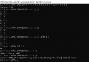 Redis ZRANGEBYLEX - Cách lấy các phần tử của tập hợp được sắp xếp theo phạm vi giá trị asc 