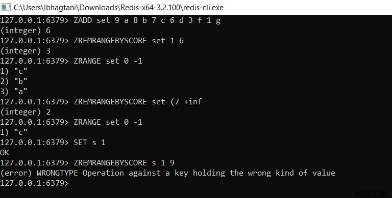 Redis ZREMRANGEBYSCORE - Cách xóa các phần tử của tập hợp đã sắp xếp theo phạm vi điểm 