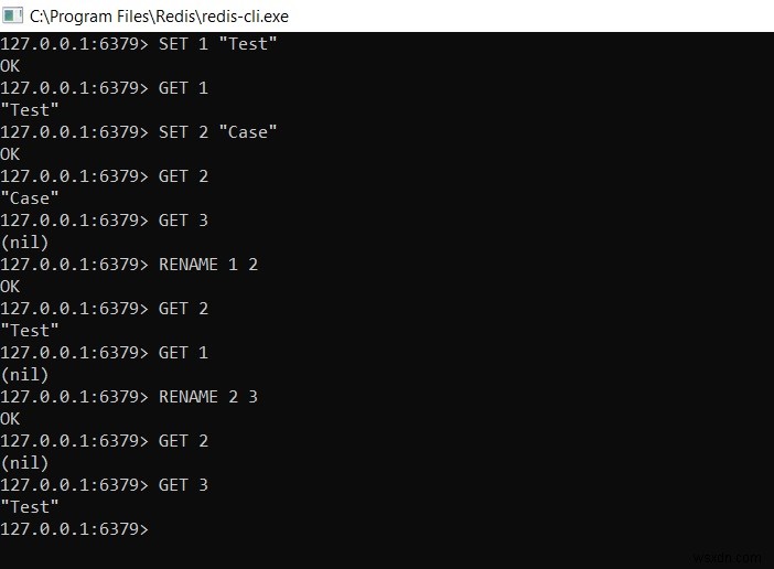 Cách đổi tên khóa trong kho dữ liệu redis - Redis RENAME | RENAMENX 