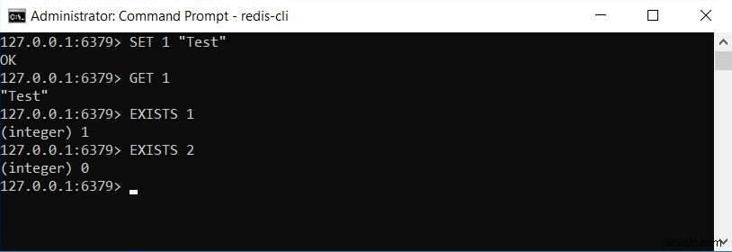 Redis EXISTS - Cách kiểm tra sự tồn tại của khóa trong kho dữ liệu redis 