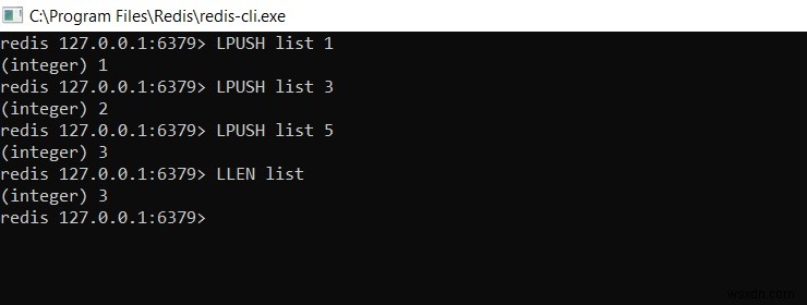 Redis LLEN - Cách lấy độ dài của danh sách trong kho dữ liệu redis 