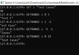 Redis GETRANGE - Cách lấy chuỗi con của giá trị chuỗi trong redis 