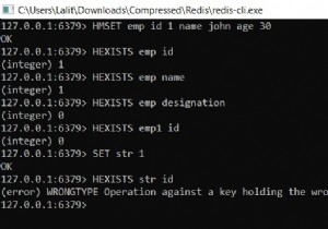 Cách dùng Redis HEXISTS kiểm tra sự tồn tại của trường trong Hash