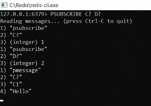 Redis PSUBSCRIBE - Cách đăng ký nhiều mẫu trong redis pub / sub 