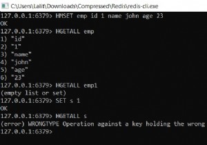 Redis HGETALL - Cách lấy tất cả các cặp trường / giá trị có trong giá trị băm 