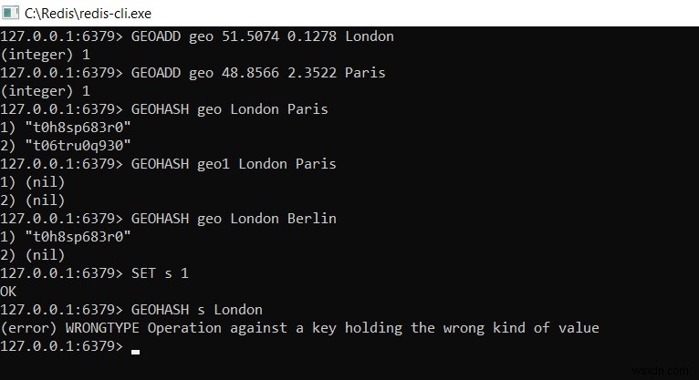 Redis GEOHASH - Cách lấy chuỗi Geohash gồm nhiều thành viên có giá trị không gian địa lý 