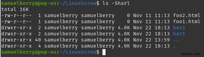 ls Lệnh trong Linux để liệt kê các tệp và thư mục 
