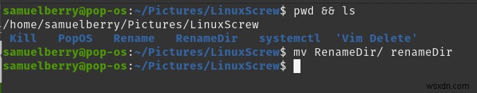 Cách đổi tên thư mục trong Linux 