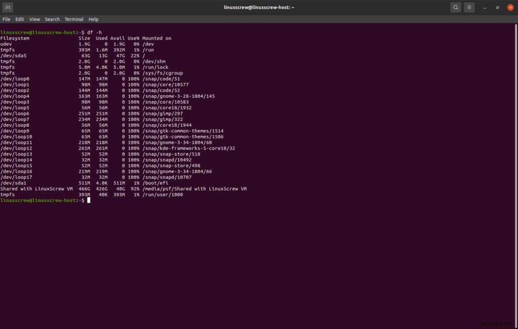 Kiểm tra dung lượng đĩa khả dụng trên Ubuntu [Hướng dẫn] 