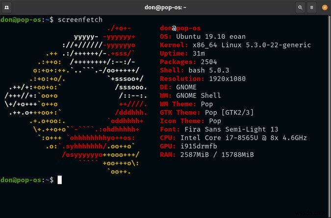 Chụp màn hình cấu hình hệ thống Linux của bạn bằng các công cụ Bash 