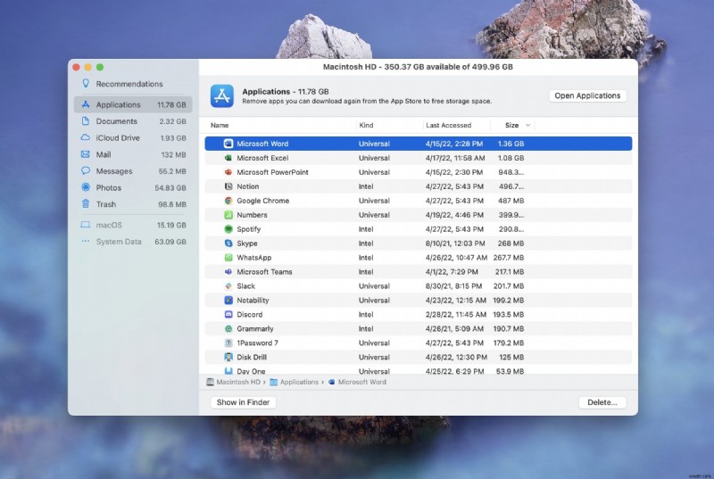 Lưu trữ khác trên Mac là gì và các cách để làm sạch nó 