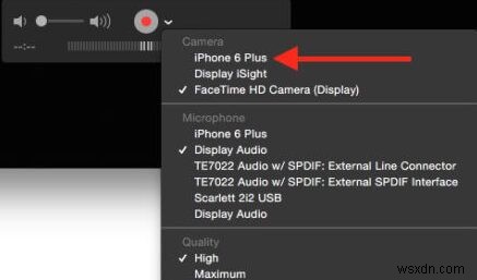 Cách phản chiếu iPhone sang MacBook Pro