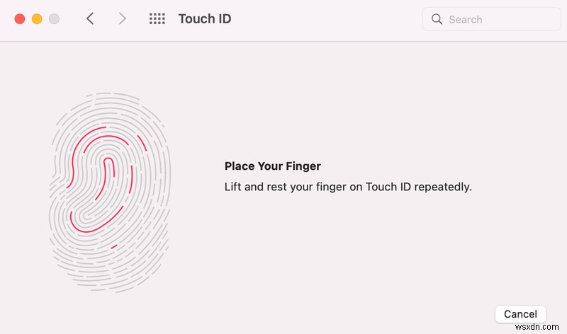 Cách bật Touch ID trên MacBook Pro