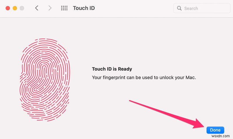 Cách bật Touch ID trên MacBook Pro