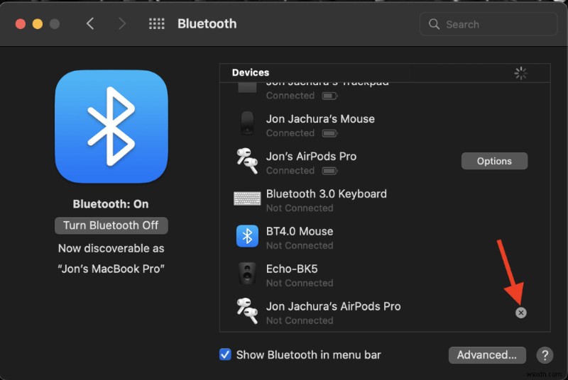 Cách kết nối tai nghe Bluetooth với MacBook Pro