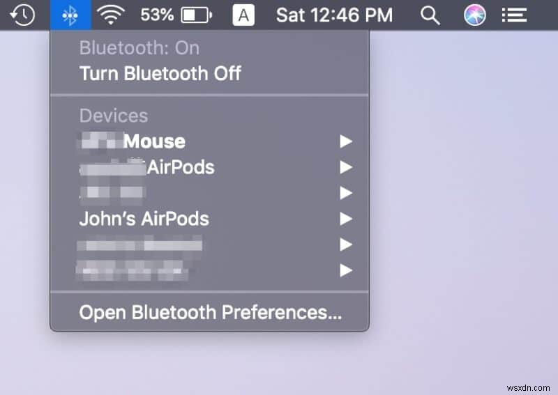 Cách kết nối AirPods với MacBook Pro