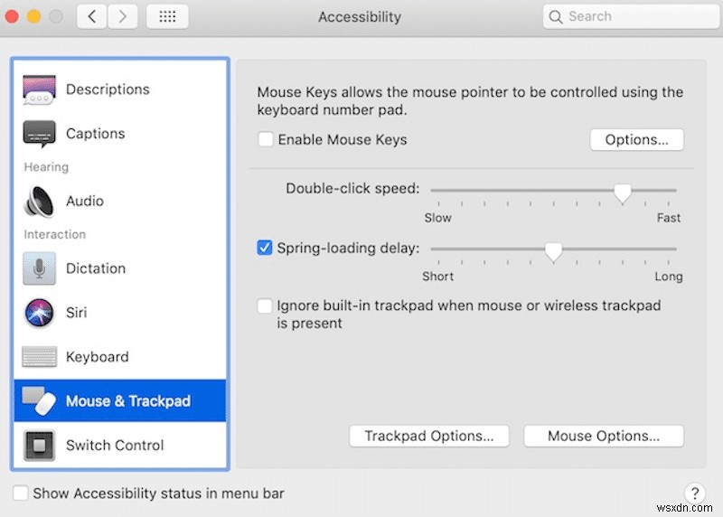 Cách khắc phục:Bàn di chuột không nhấp được trên MacBook Pro