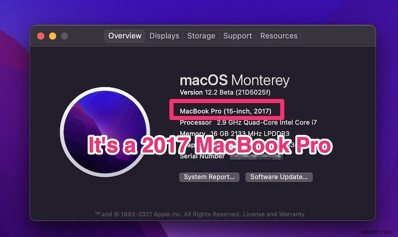 Cách tìm MacBook Pro của bạn được sản xuất vào năm nào