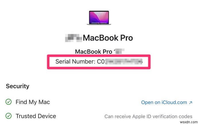 5 cách tìm số sê-ri MacBook Pro