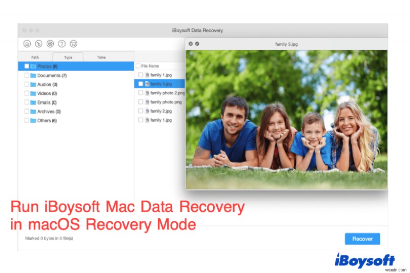 Cách chạy iBoysoft Data Recovery trong Chế độ khôi phục macOS?