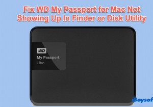 WD Passport không hiển thị trong Finder, Desktop và Disk Utility, Cách khắc phục?