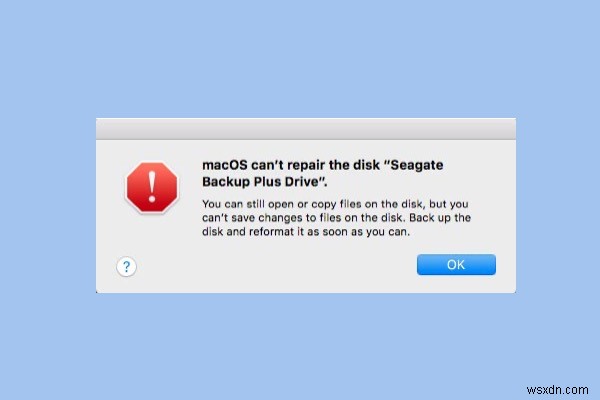 Cách khắc phục Disk Utility không thể sửa chữa lỗi đĩa này?