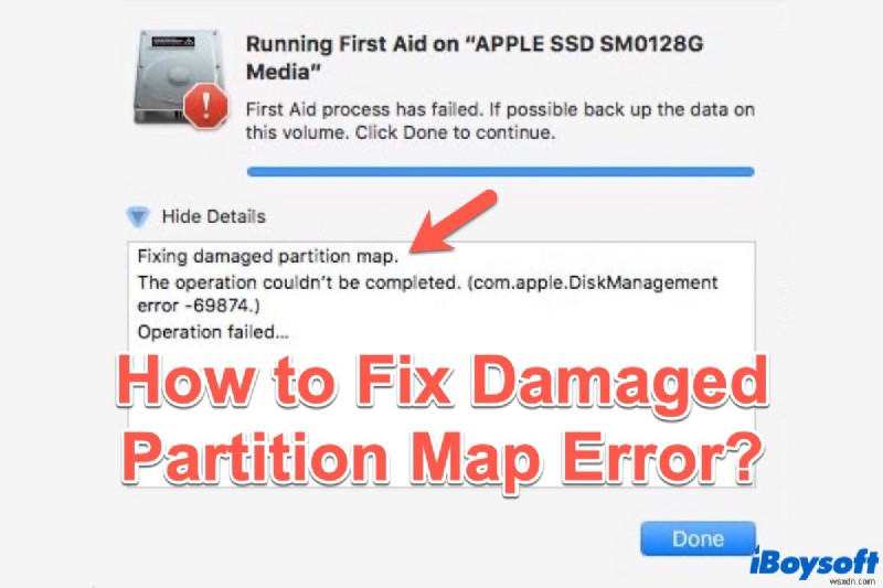 Cách sửa lỗi bản đồ phân vùng bị hỏng / bị hỏng trong Disk Utility năm 2022