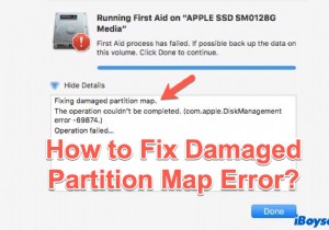 Cách sửa lỗi bản đồ phân vùng bị hỏng / bị hỏng trong Disk Utility năm 2022