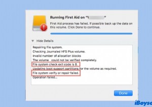 Cách sửa lỗi Kiểm tra hệ thống tệp Mã thoát là 8 trên máy Mac? 