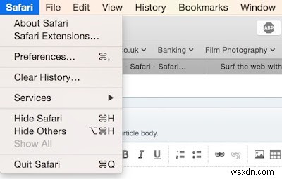 Không thể cài đặt một số tiện ích mở rộng Safari nhất định trong trình duyệt Safari trên máy Mac 