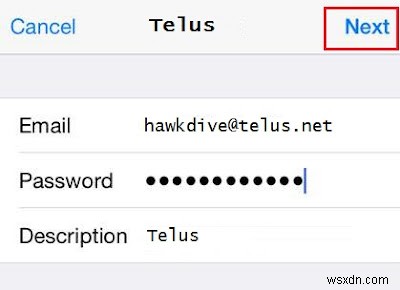 Không thể gửi email từ tài khoản email telus.net hoặc telusplanet.net trên iPhone, iPad hoặc Mac