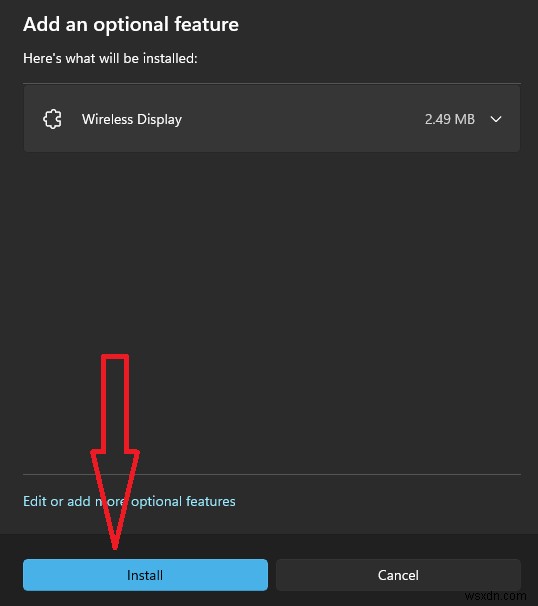 Kết nối với màn hình không dây với Miracast trong Windows 11