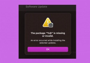 Khắc phục gói% @ bị thiếu hoặc không hợp lệ Lỗi nâng cấp macOS Monterey
