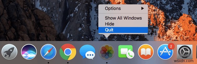 Cách buộc thoát ứng dụng Mac 
