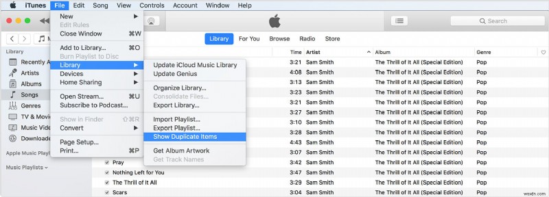 Cách xóa các bài hát trùng lặp trong iTunes