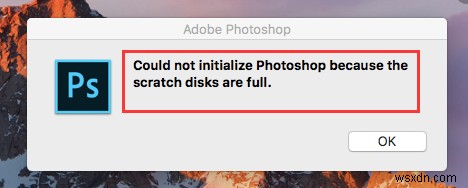 Cách xóa đĩa xước trong Photoshop trên máy Mac 