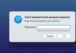 [Đã sửa] Không thể xác minh tên tài khoản hoặc mật khẩu