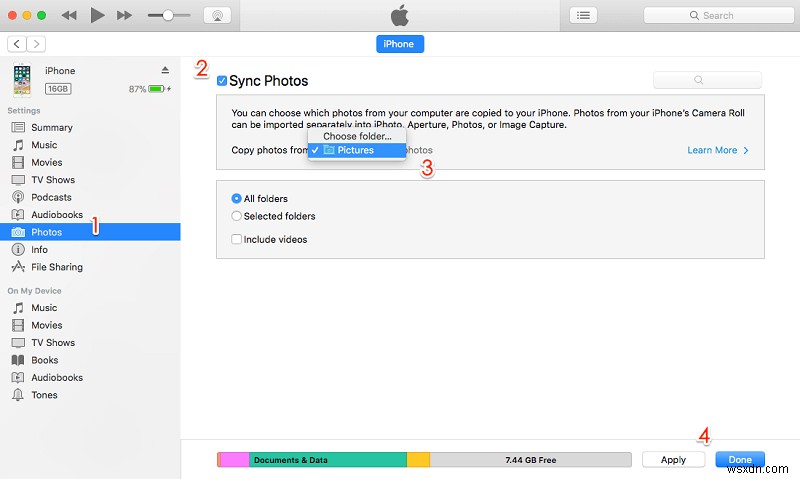 Cách chuyển ảnh từ Mac sang iPhone mà không cần iTunes