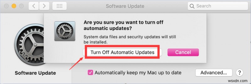 Làm thế nào để tắt cập nhật tự động trên máy Mac? 