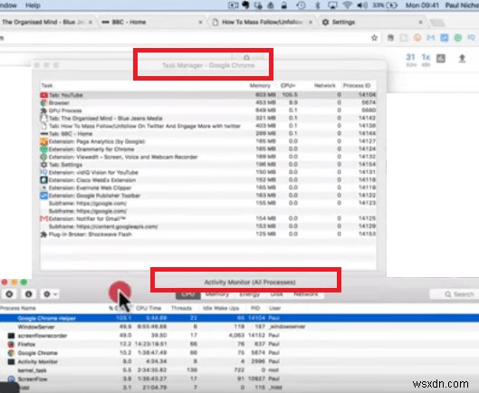 Quản lý quy trình của trình trợ giúp Google Chrome:Giữ cho máy Mac của bạn hoạt động nhanh 