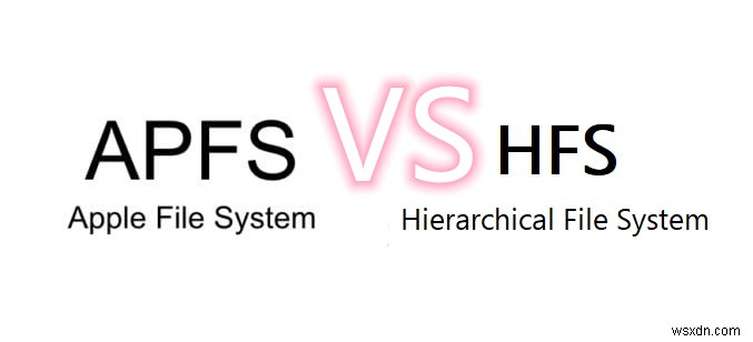 APFS Vs. HFS +:Sự khác biệt về khôi phục dữ liệu giữa hai 