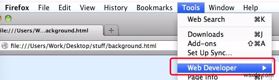 Cách kiểm tra phần tử trong Chrome, Safari và Firefox trên Mac 